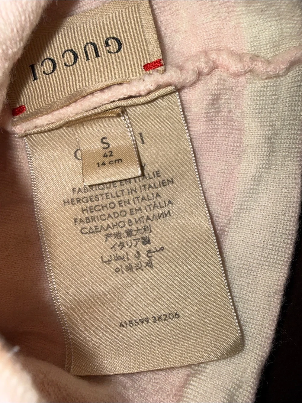 Gucci GG logo baby girl wool beanie hat 0-6 months
